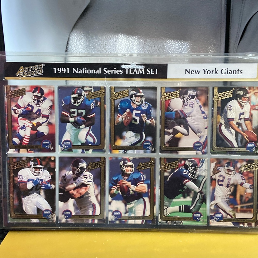 New York Giants 1991 National Series Team Set by Action Packed football cards